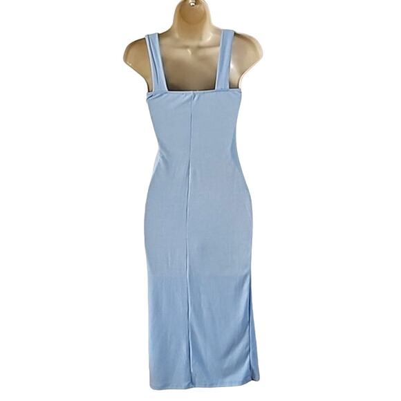 Caution To The Wind Baby Blue Bodycon Midi Dress - Size Small NWOT - Picture 6 of 6